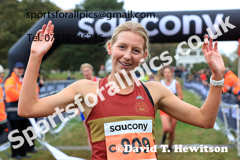 Senior Womens 2024 National Cross Country Relays, Berry Hill Park, Mansfield.   Photo: David T. Hewitson/Sports for All Pics